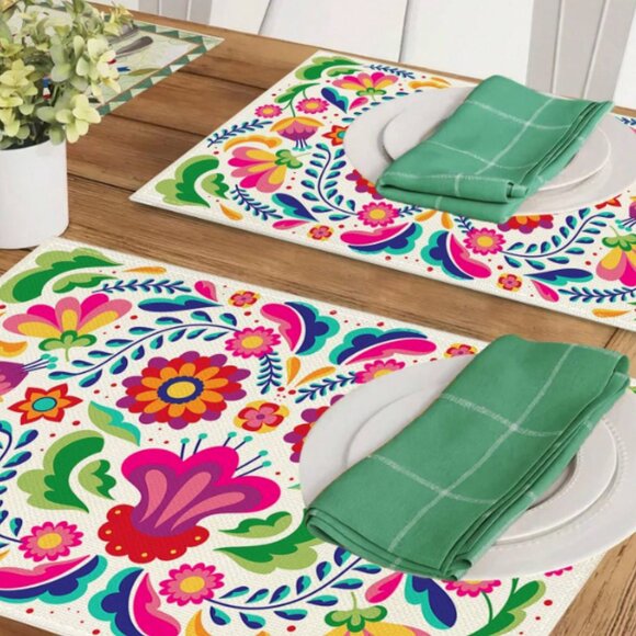 Apcs Mexican Festive‎ Placemat Set (12 X 18 Inches) NWT - Picture 2 of 4